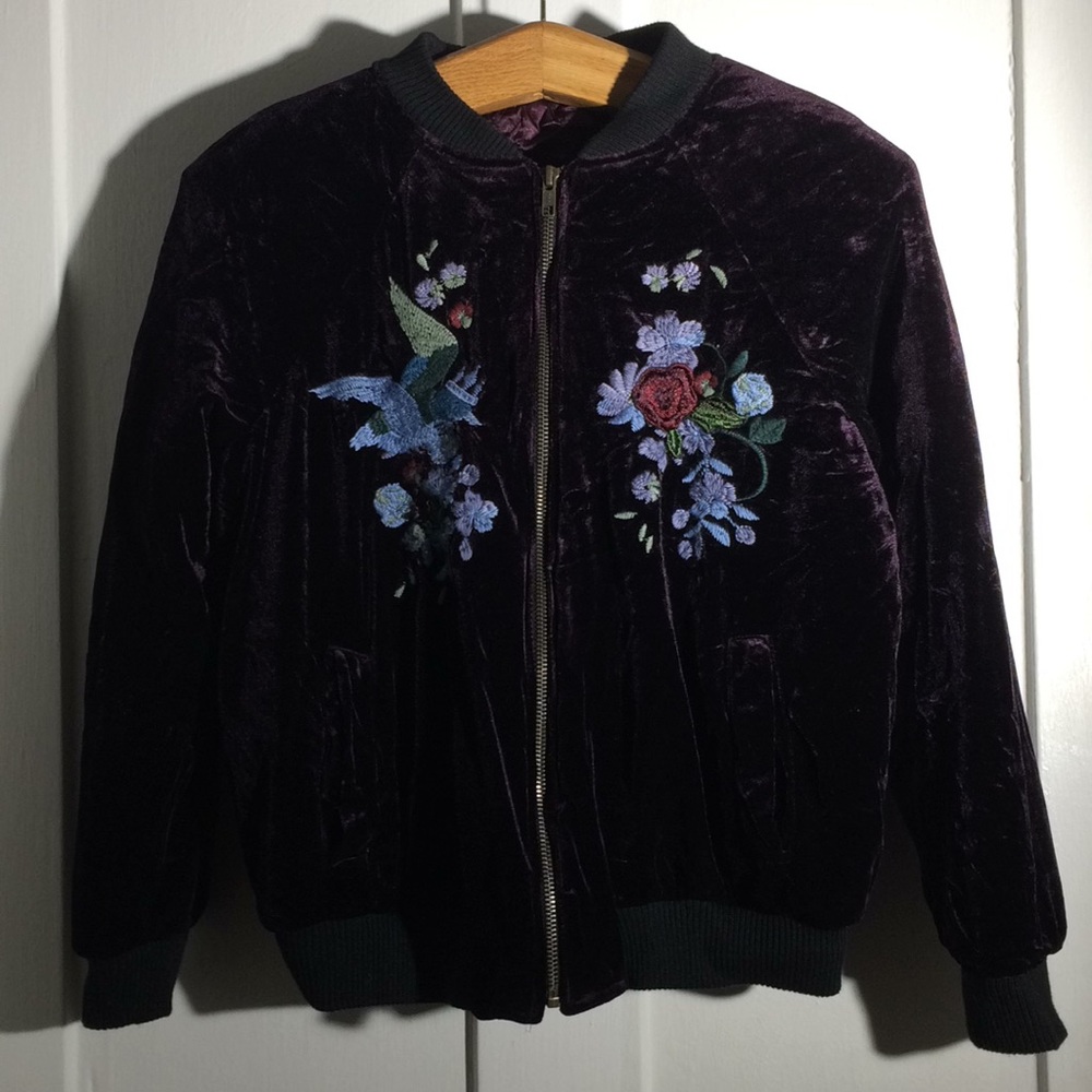 Velvet Bomber Jacket